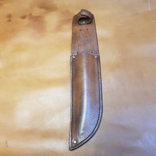 Moulded leather sheath for - sheath, 12"