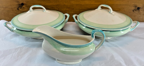Art deco grays - grays, dinner
