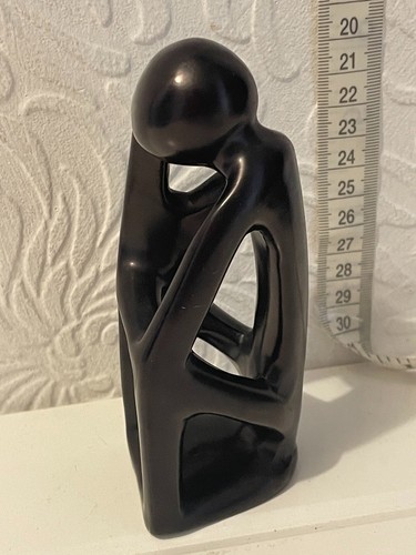 Black soapstone abstract - soapstone,