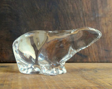 Bohemia lead crystal glass Polar bear. Made in Czech Republic.