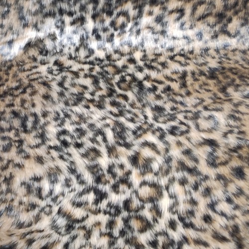 Brown ocelot luxury faux fur - -,