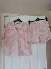 Ted Baker ladies shorts short sleeved shirt pyjamas Top size 8 bottoms 10 New