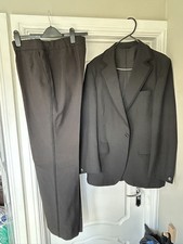 AQUASCUTUM SUIT - BLACK Wool