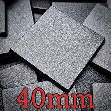 40mm Square Plain Wargaming Plastic Bases Tabletop Games Brand New Wargames