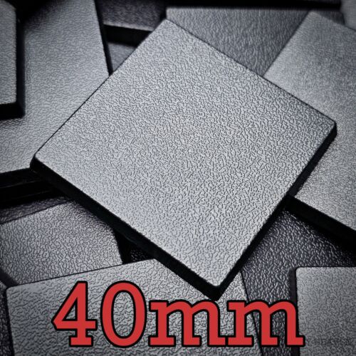 40mm square abs plastic bases - square,