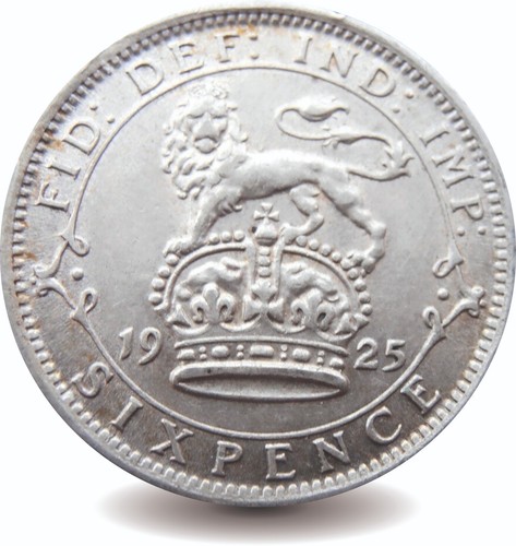 1925 sixpence silver george - -,