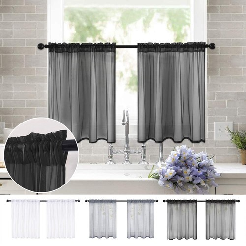 Short voile curtains - short,