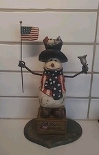 Rare American Chestnut Folk Art "Oh, The Red, White, And Blue" Limited  (B2-D7)