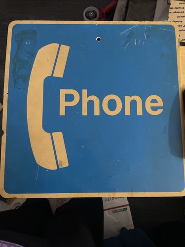 Vintage flange sign public pay - vintage,