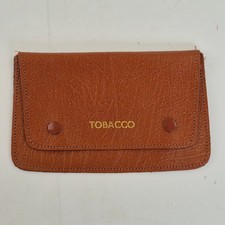 REAL LEATHER Tobacco Pouch Brown Unisex Vintage Style Made in England