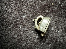 1970s Solid Silver Charm Of an Iron which opens to show Devil with his Fork