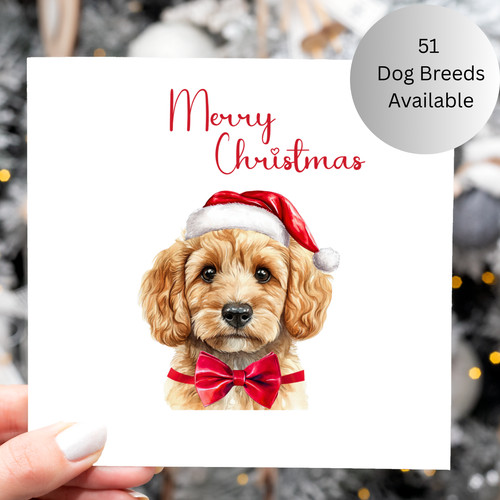 Dog christmas card - christmas,