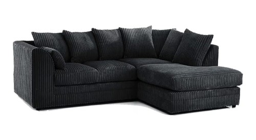 Black jumbo cord right - cord,
