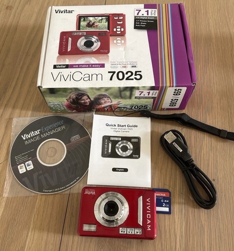 Vivitar vivicam 7025 red - vivicam,