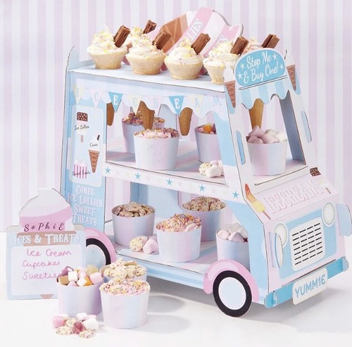 Ice cream van display - ice, stand
