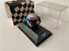 A NANNINI 1996 DRIVERS HELMET F1 CASED MODEL F1 MINICHAMPS 1:8 