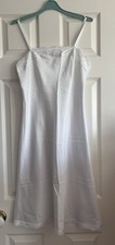 Pretty Vintage St Michael White Full Slip / Petticoat - Size 10 - M & S