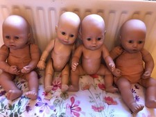 Vintage Annabelle and baby born dolls x 4