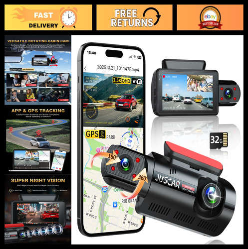 Dual dash cam - dash, &