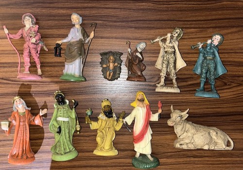 Vintage italian nativity - vintage,