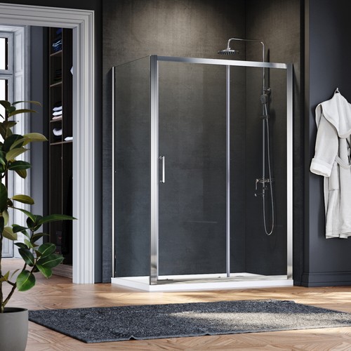 Sliding shower enclosure - shower,