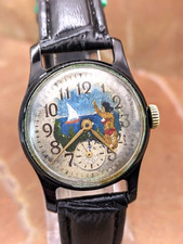 Vintage Watch Pobeda USSR Artwork Dial Mechanical Wristwatch Windup