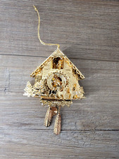 Danbury Mint 2006 Cuckoo Clock gold ornament