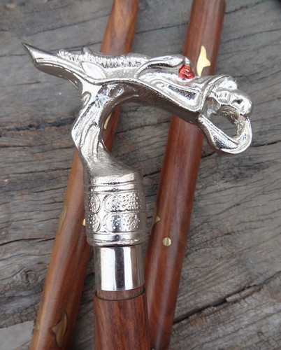 Wolf head victorian handle - head,