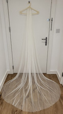 Amixi Willa Ivory White 95" Chapel Length Bridal Veil Used - Great Condition