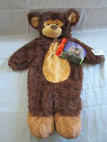 Plush soft monkey hooded - soft,