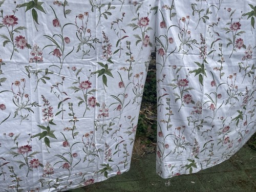 Pair vintage cotton linen - cotton,