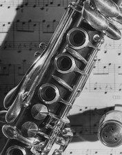 Close up of a clarinet showing