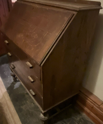 Antique oak drop - oak, front