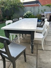 Fabulous farmhouse table with 8 chairs 