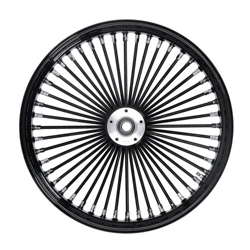 Big spoke front wheel black - front,