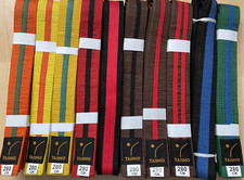 COLOURED BELTS with COLOURED