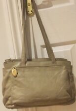 Stone Mountain Vintage Leather Beige Handbag Medium Bag