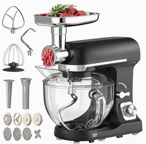 Stand mixer with - stand, grinder