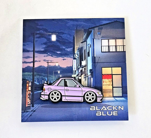 Blackn blue nissan silvia - '90,
