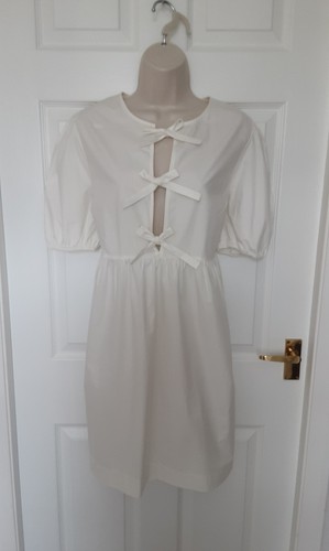 Tunic dress ecru mini - mini, hippie