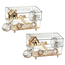 Hamster Cage 2-Layer Clear