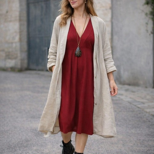 Masai red deep neck jersey - v,