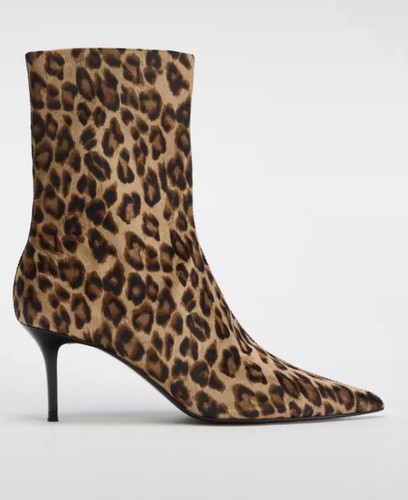 Leopard ankle boots zara size - ankle,