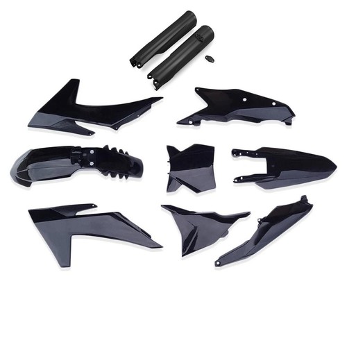 Full black plastics kit fork - plastics, +