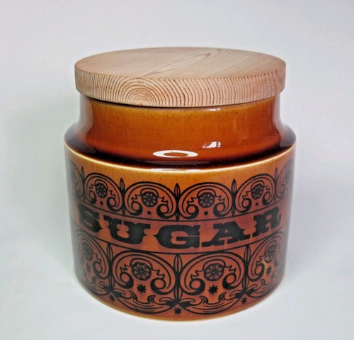 Hornsea pottery scroll sugar - pottery,