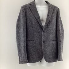 Primark Grey Tweed Slim Fit Blazer Jacket Men’s M Smart Formal Workwear