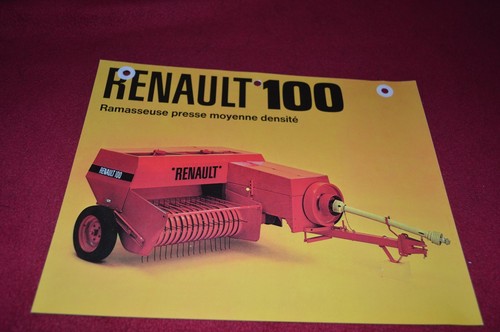 Renault tractor 100 hay baler - renault,