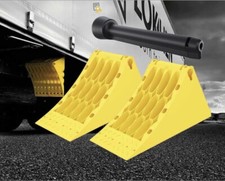 YELLOW WHEEL CHOCKS HEAVY DUTY