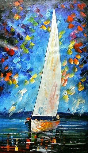 Leonid afremov white - leonid, afremov-"white