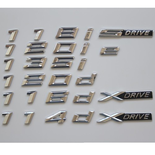 Chrome trunk emblem for xdrive - chrome,